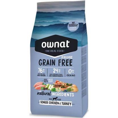 Picture of OWNAT GF PRIME SENIOR  CHICKEN & TURKEY 14KG