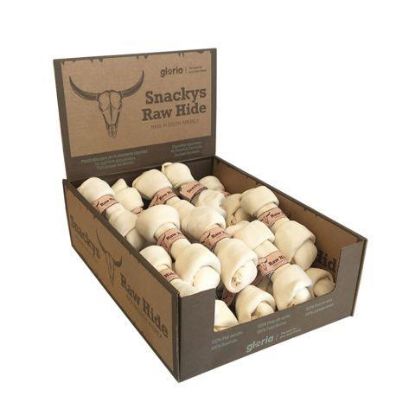 Picture of (18)RAWHIDE CHEW knotted bone 15-17cm