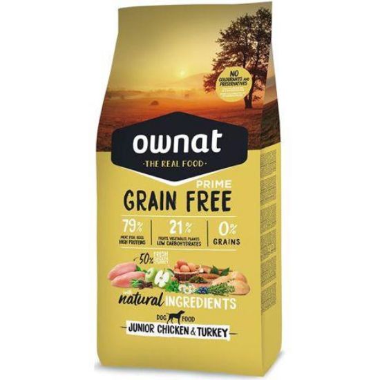 Εικόνα της OWNAT GF PRIME JUNIOR CHICKEN & TURKEY 3KG