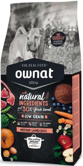 Εικόνα της OWNAT ULTRA MEDIUM LAMB & RICE 3KG