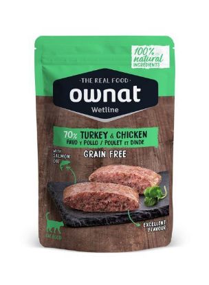 Εικόνα της OWNAT WETLINE Turkey & chicken (CAT) 85g