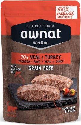 Εικόνα της OWNAT WETLINE Veal & Turkey (CAT) 85g