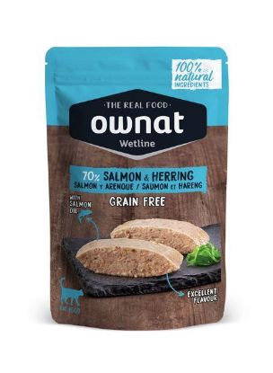 Εικόνα της OWNAT WETLINE Salmon & Herring (CAT) 85g