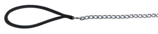 Εικόνα της Chain lead with nylon hand loop, 1.10 m/2.0 mm, black