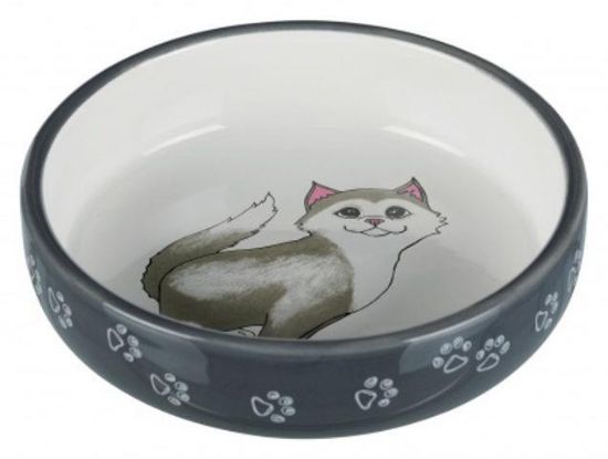 Εικόνα της Ceramic Bowl ,Measurements: 0.3 l/ø 15 cm,grey/white