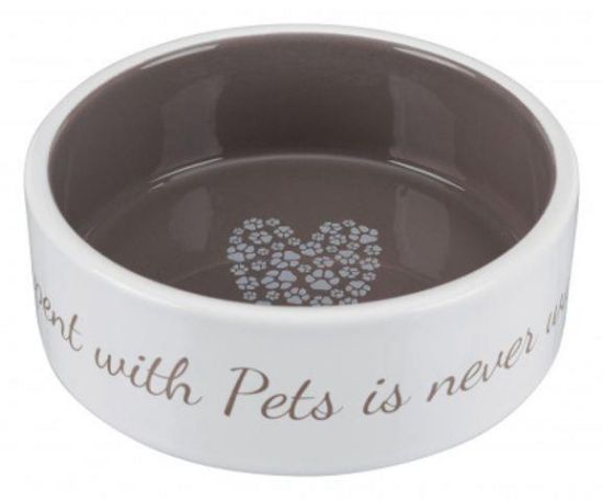 Εικόνα της Pet's Home Ceramic bowl, 0.3 l/ø 12 cm, cream/taupe