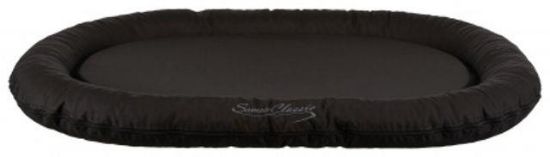 Εικόνα της BED Samoa Classic cushion, oval, 80 × 60 cm, black