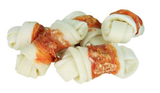 Εικόνα της Denta Fun knotted chewing bone, chicken, 5 cm, 5 pcs/70 g