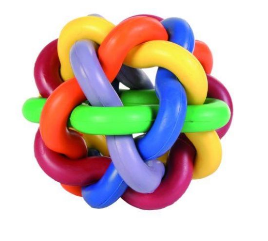 Εικόνα της Knotted ball, natural rubber, ø 10 cm