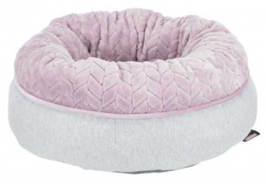 Εικόνα της Junior bed, round, ø 40 cm, light grey/light lilac