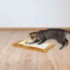 Εικόνα της Scratching mat with plush border, 55 × 35 cm, brown