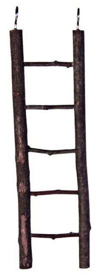 Εικόνα της Natural Living wooden ladder, 5 rungs/26 cm