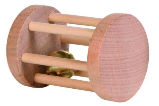 Εικόνα της Wooden play roll for small animals, ø 5 × 7 cm
