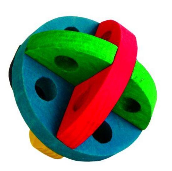 Εικόνα της Play and snack ball, wooden, ø 8 cm