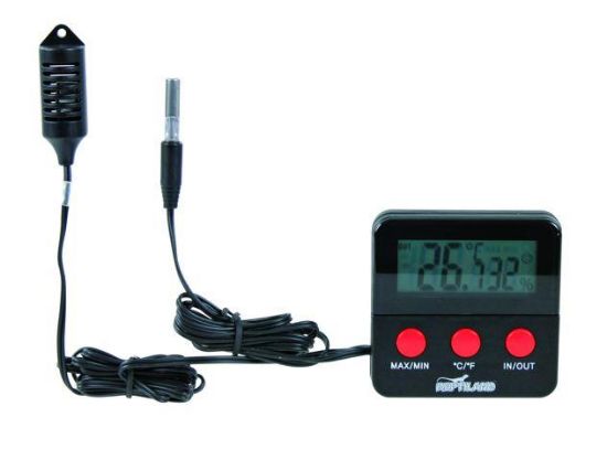 Εικόνα της Digital thermo-/hygrometer with remote sensor, 6 × 6 cm