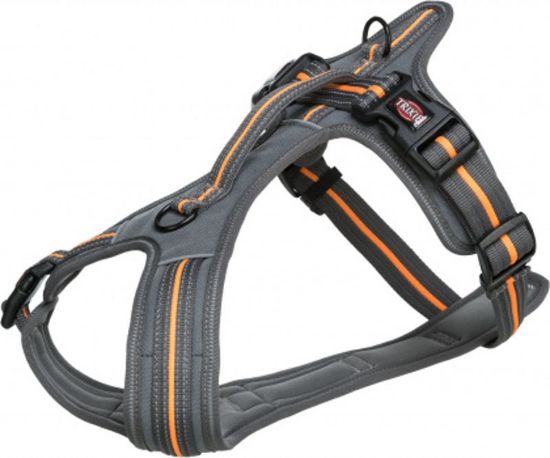 Εικόνα της Fusion touring harness, M–L: 61–75 cm/30 mm, graphite/papaya