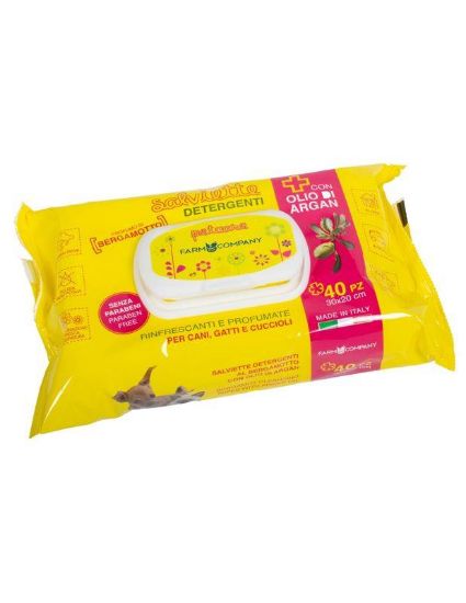 Εικόνα της Pet Cleansing Wipes Argan oil and Bergamot