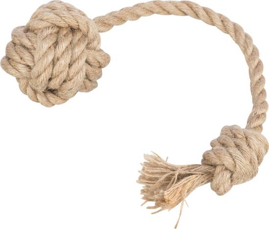 Εικόνα της Rope with ball, hemp/cotton, ø 5/33 cm