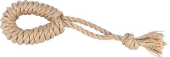 Εικόνα της Playing rope with ring, hemp/cotton, 32 cm