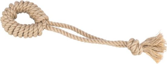 Εικόνα της Playing rope with ring, hemp/cotton, 50 cm