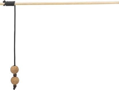 Εικόνα της CityStyle playing rod with balls, wood/cork, 40 cm