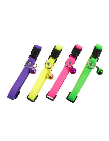 Εικόνα της Fluo elastic Cat Collar with security buckle 10x30cm