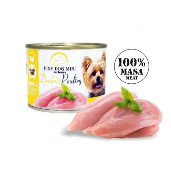Εικόνα της (15)FINE DOG MINI EXCLUSIVE 100% MEAT POULTRY 200g