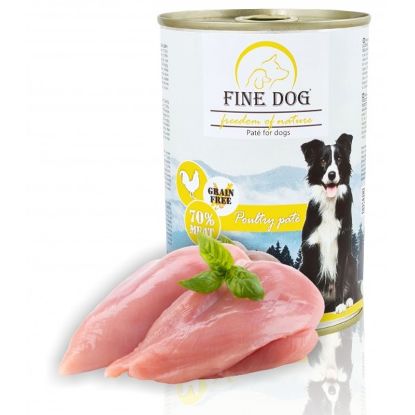 Εικόνα της (12)FINE DOG FON CAN FOR DOG POULTRY 70% MEAT PATE 400g