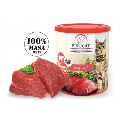 Εικόνα της (8)FINE CAT CAN BEEF 100% MEAT 800g