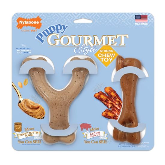 Εικόνα της NYLABONE PUPPY GOURMET TWIN PACKS S