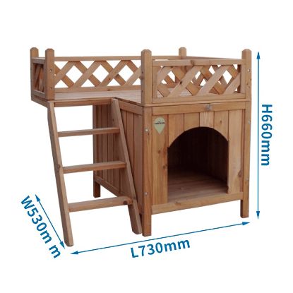 Εικόνα της Wooden dog house L73*W53*H66CM