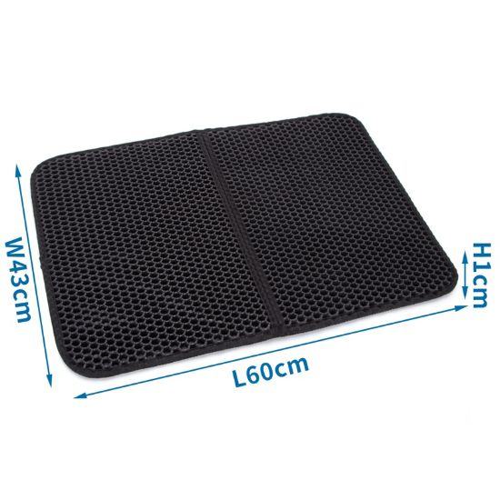 Εικόνα της Collapsible Cat Litter Mat L60*W45*H1CM NERO