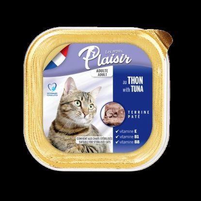 Εικόνα της Plaisir cat ALUTRAY for adults and sterilized cats with tuna 100g