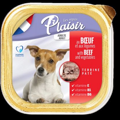 Εικόνα της Plaisir dog ALUTRAY with beef and vegetables 300g