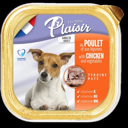 Εικόνα της Plaisir dog ALUTRAY with chicken and vegetables 300g