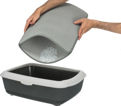Εικόνα της Cat litter tray sieve-mat, EVA, 40 × 70 cm, grey