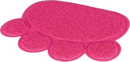 Εικόνα της Cat litter tray mat, paw, PVC, 40 × 30 cm, pink