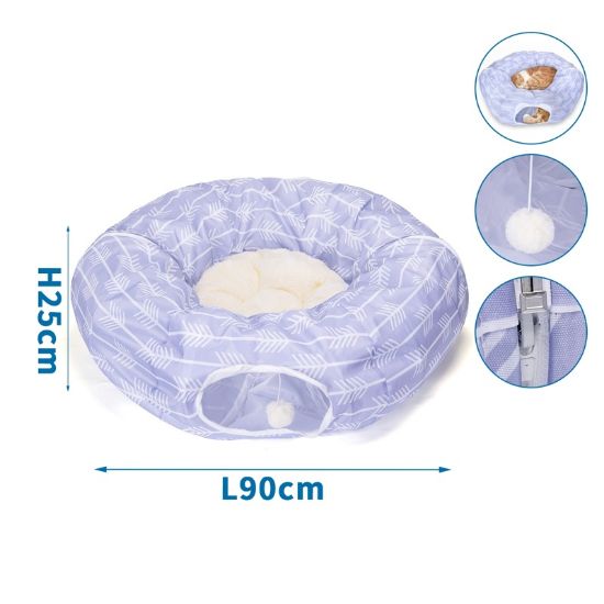 Εικόνα της Oxford cloth round cat tunnel D25*L90cm