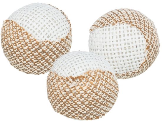 Εικόνα της Set of rattle balls, jute, ø 5 cm, 3 pcs.