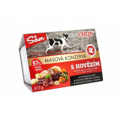Εικόνα της CHEJN SAM DOG TUB WITH BEEF 415g