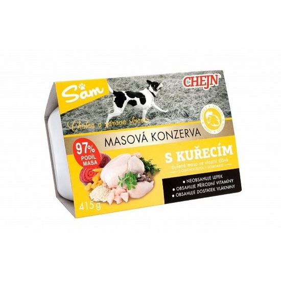 Εικόνα της CHEJN SAM DOG TUB WITH CHICKEN 415g
