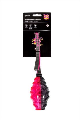 Εικόνα της PLAY AND RUN RUGBY SLING BALL ON/OFF L 13.7CM GREY/PINK