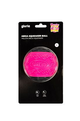 Εικόνα της PLAY AND RUN MEGA SQUEAKER BALL L 8.89CM PINK/GREY