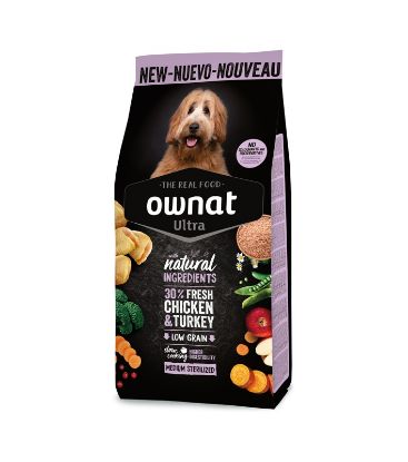 Εικόνα της OWNAT ULTRA MEDIUM STERILIZED (DOG) 3KG "NUEVO"