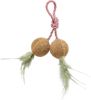 Εικόνα της 2 balls on a rope, plush, catnip, ø 4.5 cm