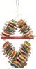 Εικόνα της Wooden Toy with Sisal Rope, Colourful,18 × 35 cm,,parrots