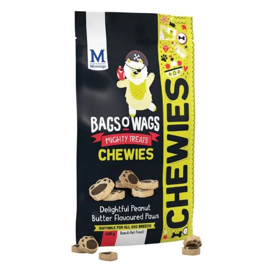 Εικόνα της BAGS O' WAGS PEANUT BUTTER PAWS 120g
