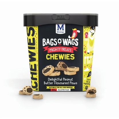 Εικόνα της BAGS O' WAGS PEANUT BUTTER PAWS 500g