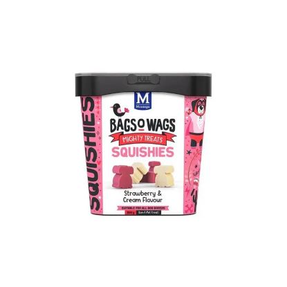 Εικόνα της BAGS O' WAGS  SQUISHES STRAWBERRY & CREAM 500g