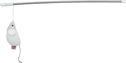 Εικόνα της Playing rod mouse, plastic/plush, 46 cm